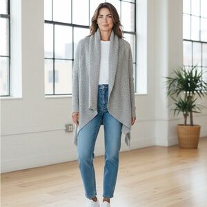 GUESS Women’s Open Front Waterfall Cardigan